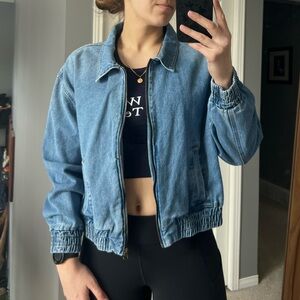 Vintage Distressed Jean Jacket